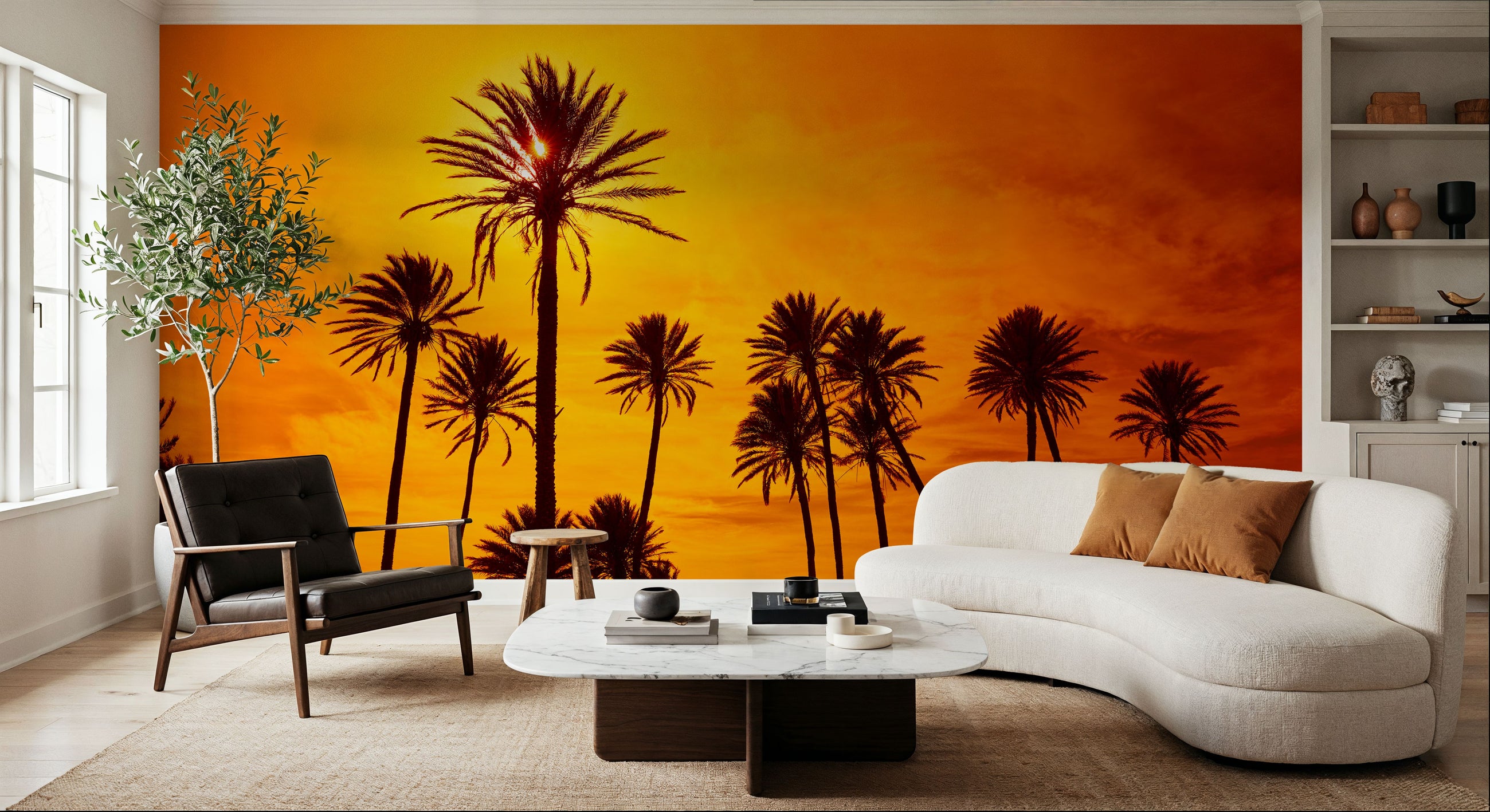 Almeria Palms Mural Wallpaper