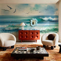 Serene Seascape Mural Wallpaper - room preview 06