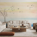Sunset Shore Mural Wallpaper - room preview 06