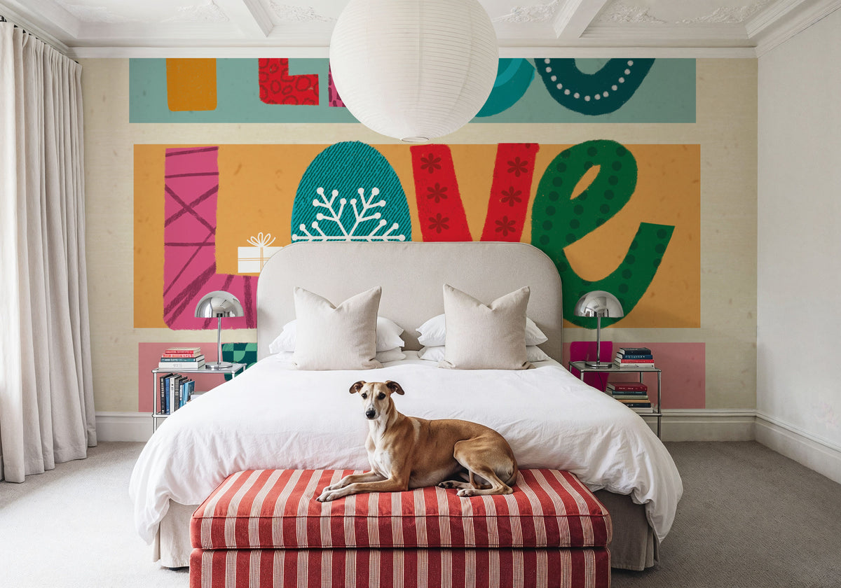 Festive Feelings I Mural Wallpaper - room preview 06