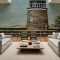 Beach House Mural Wallpaper - Neutral Tone - room preview 06