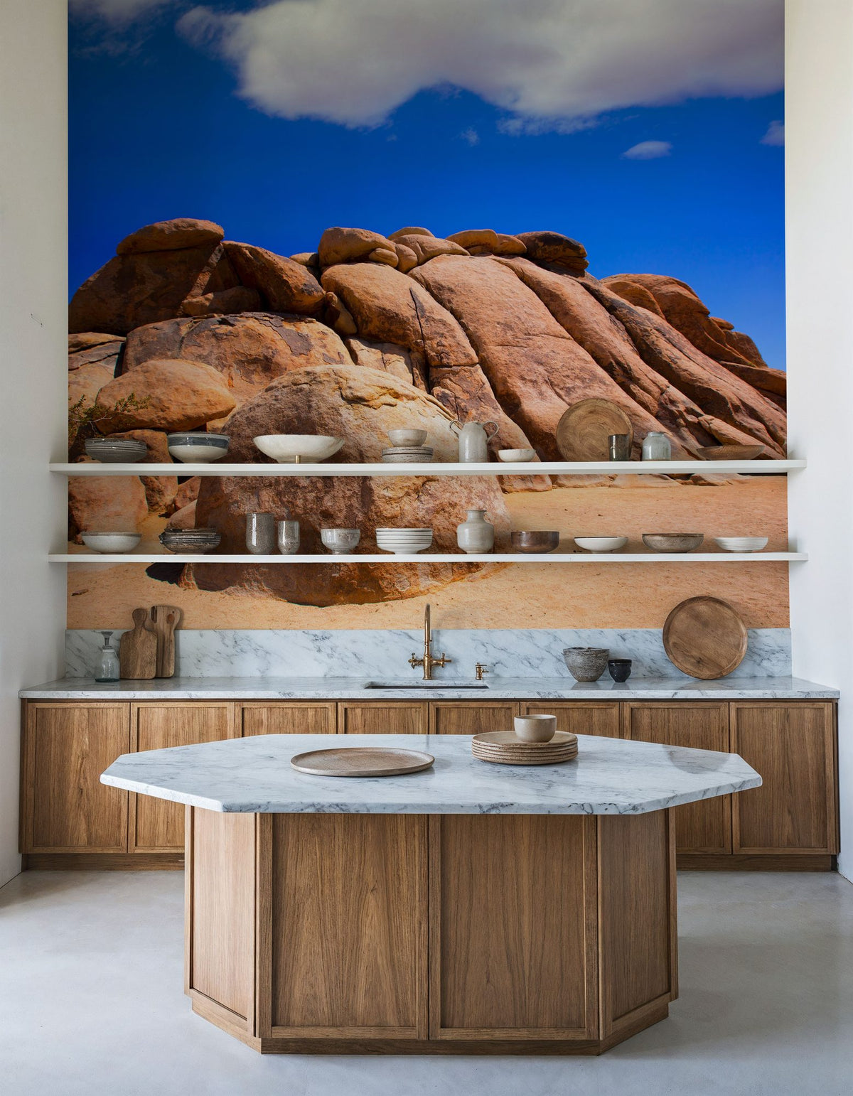 Joshua Tree Blue I Mural Wallpaper - room preview 06