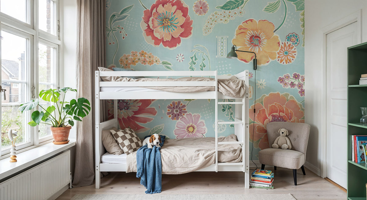 Simple Blossom Mural Wallpaper - room preview 06