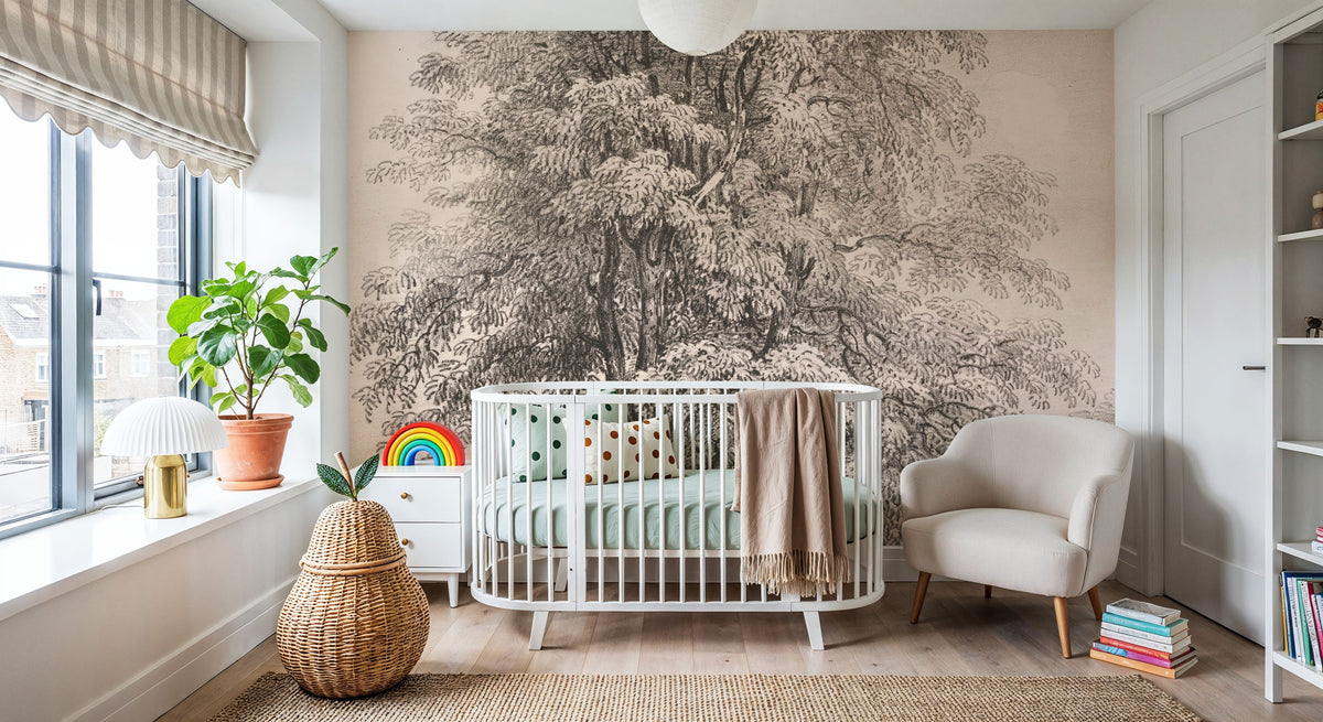 Ash Trees At Bolton Abbey Mural Wallpaper - room preview 06