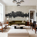 Milton Keynes England Skyline Concrete Mural Wallpaper - room preview 06
