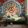 Tex Mex Mandala Tile II Mural Wallpaper - room preview 06