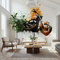 Motorcycle Action Mural Wallpaper - room preview 06