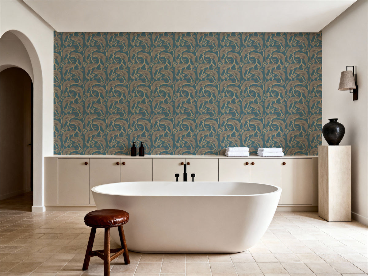 Chamelion Bronze Mural Wallpaper - room preview 06