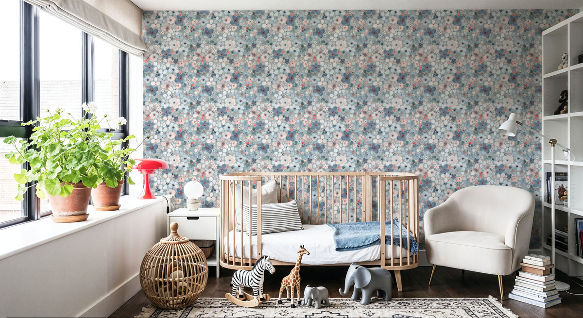 Wildflowers, Small Mural Wallpaper - room preview 06