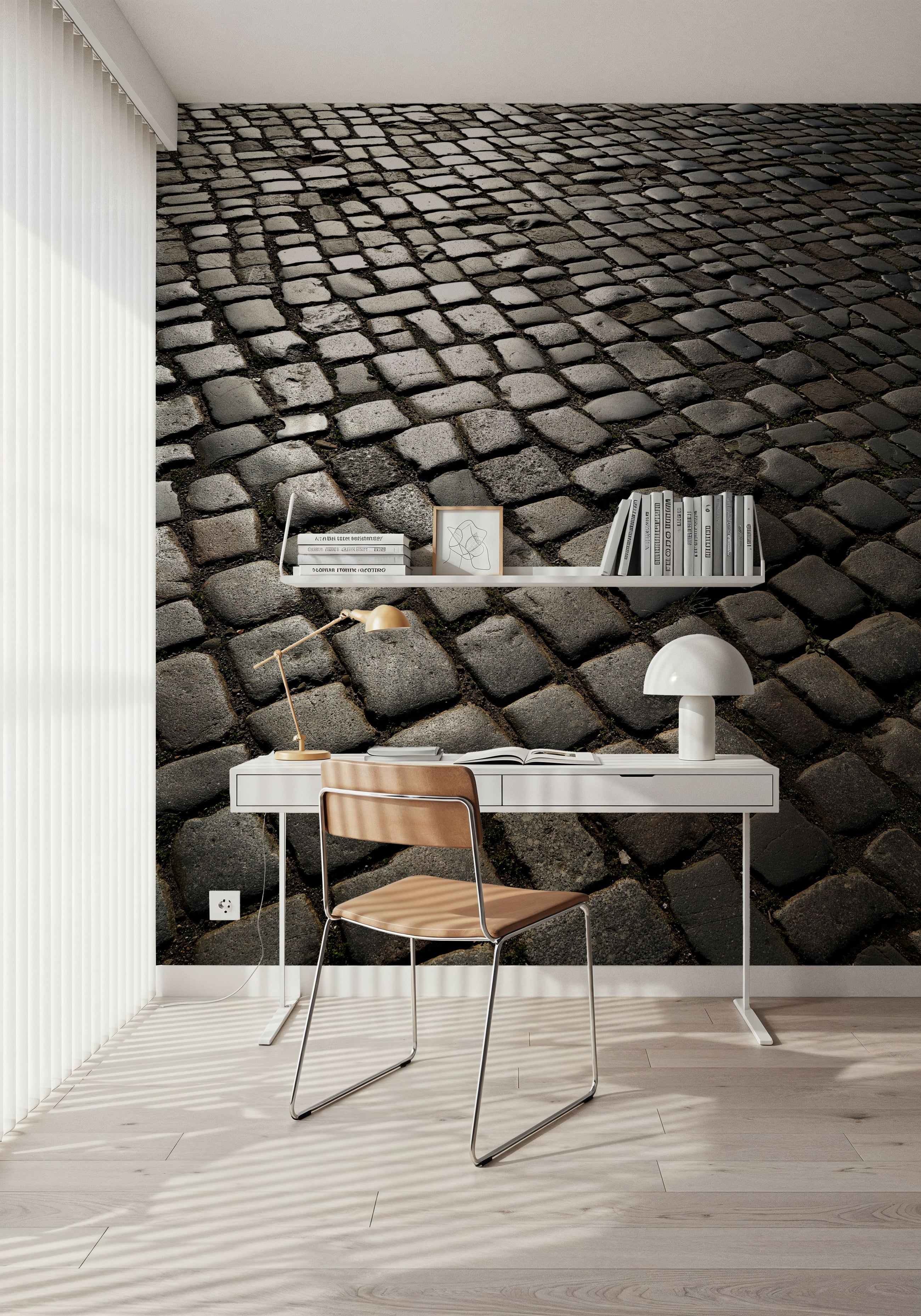 Ancient Cobblestone Mural Wallpaper