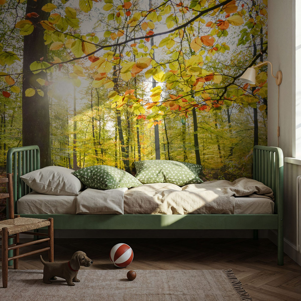 Autumn Sun Mural Wallpaper - room preview 06