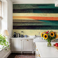 Textured Lines Mural Wallpaper - room preview 06