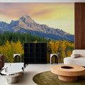 Golden Mountain Majesty Mural Wallpaper - room preview 06