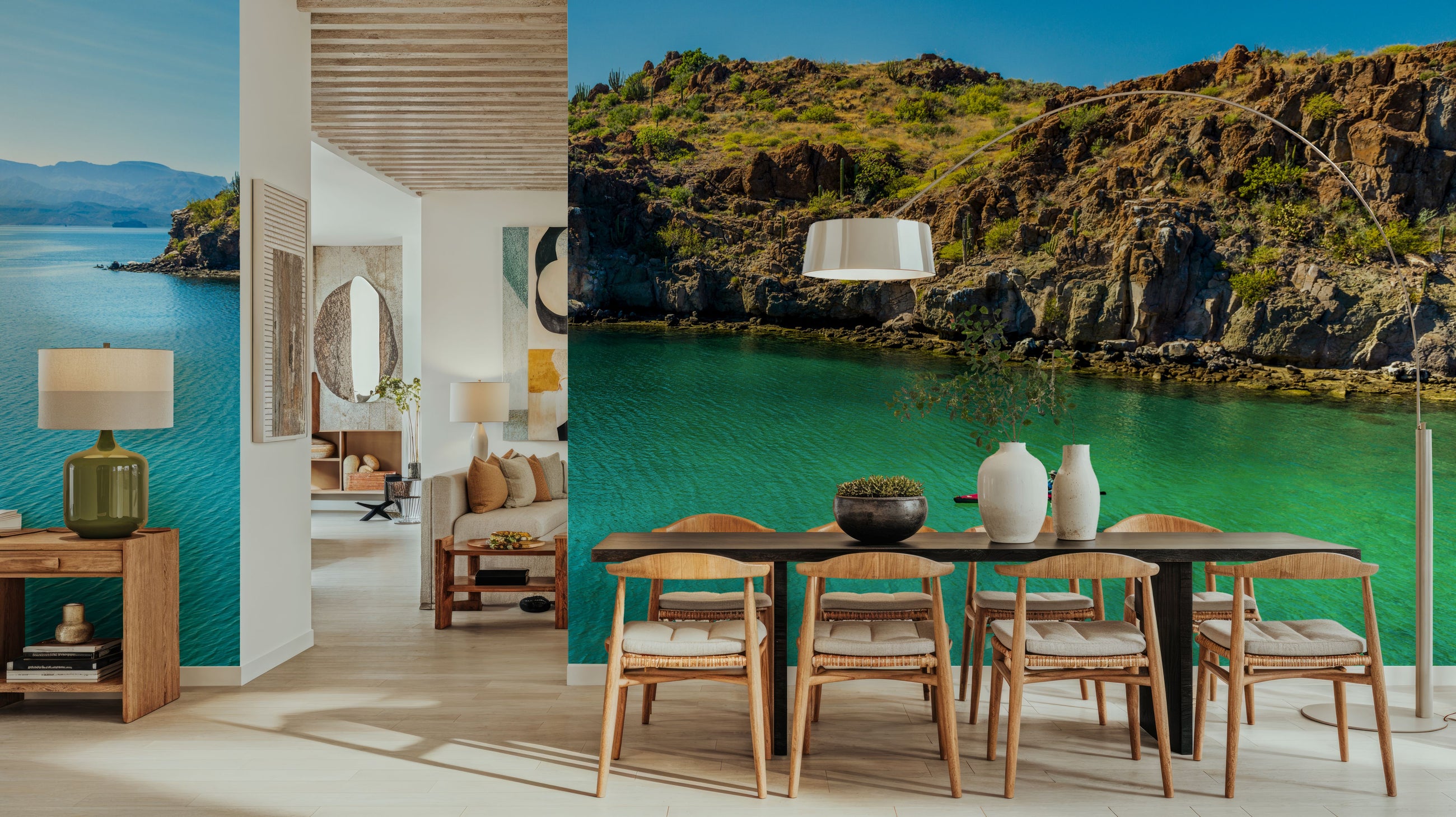 Baja Kayaking Mural Wallpaper