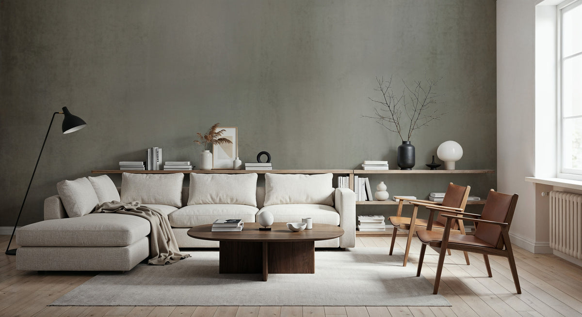 Smoky Abstract Mural Wallpaper - room preview 06
