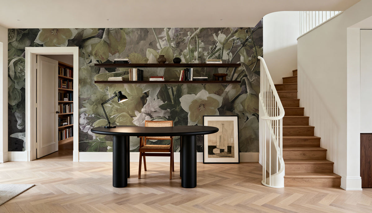 Vanilla Blooms Mural Wallpaper - room preview 06