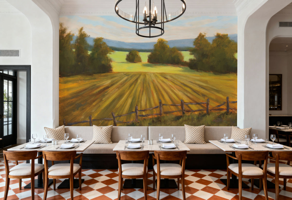Country Fields Mural Wallpaper - room preview 06