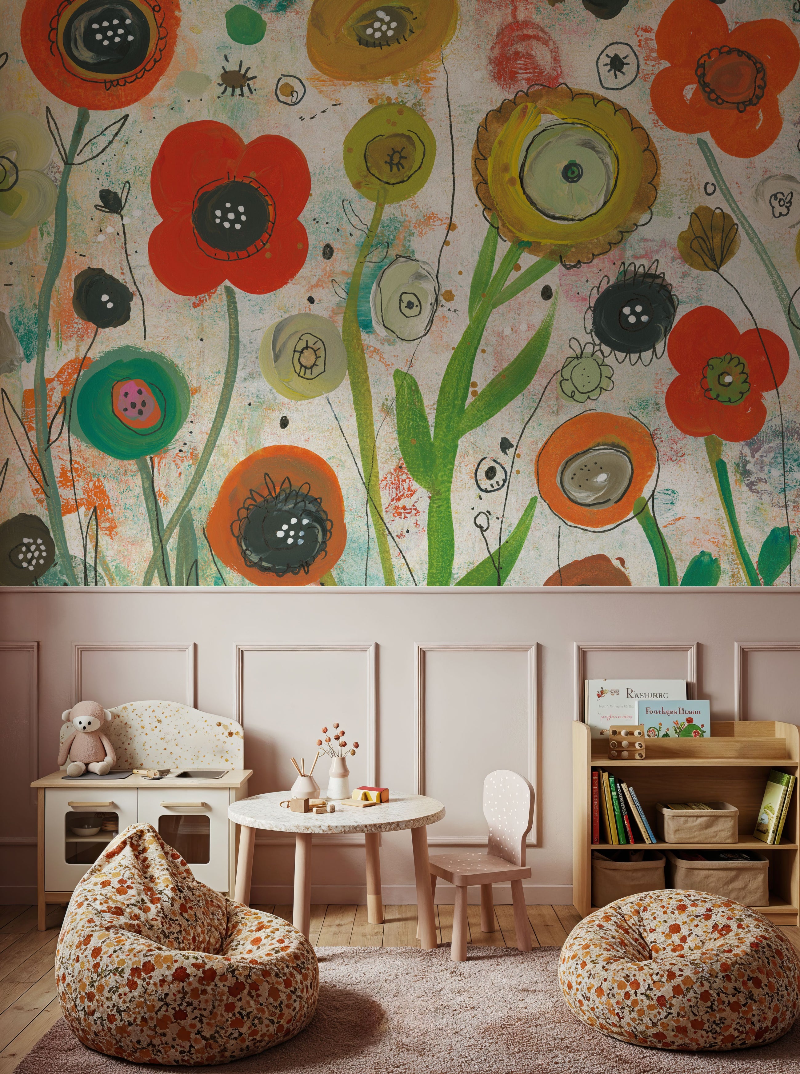Abstract Garden I Mural Wallpaper