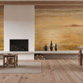 Serene Sea I Gold Mural Wallpaper - room preview 06