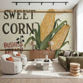 Fresh Picked Sweet Corn Mural Wallpaper - room preview 06