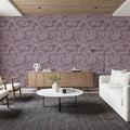 Root Wood, Plum Mural Wallpaper - room preview 06