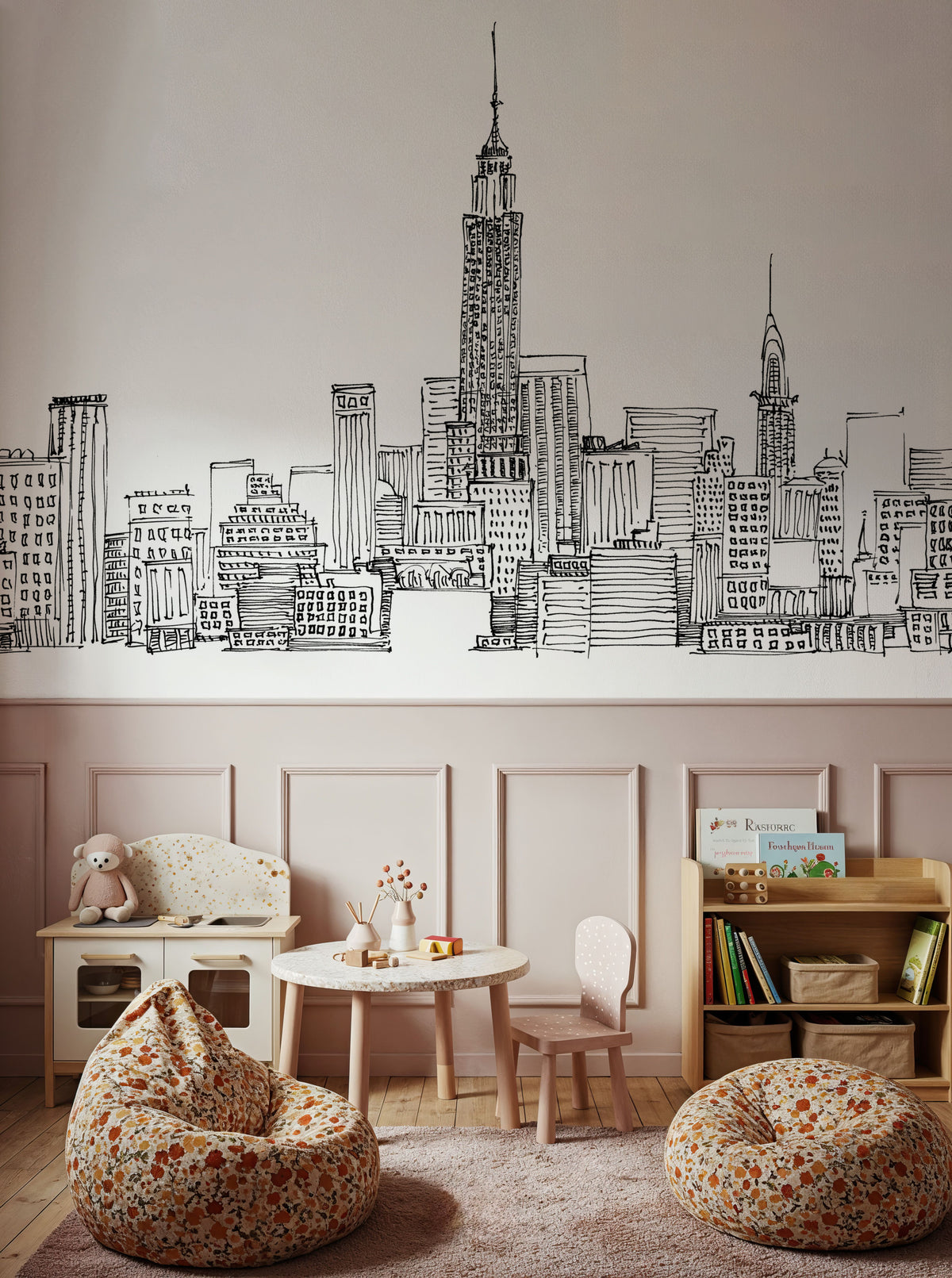 New York Skyline III Mural Wallpaper - room preview 06