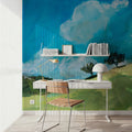August Clouds Study Mural Wallpaper - room preview 06