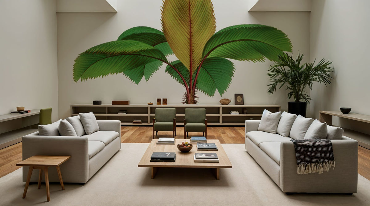 Vintage Palm Tree I Mural Wallpaper - room preview 06