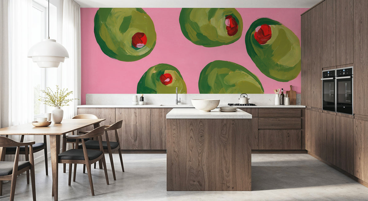 Elegant Olives II Mural Wallpaper - room preview 06