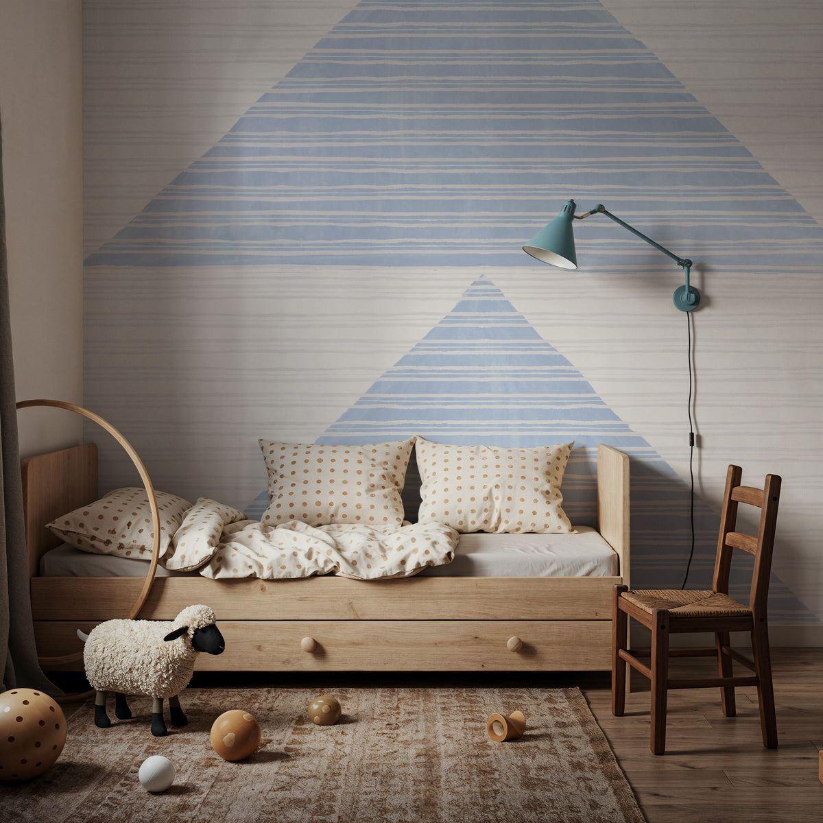 Geo Abstract I Mural Wallpaper - room preview 06