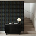 Jump Dark Leaves Mural Wallpaper - room preview 06