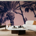 Pink Palms II Mural Wallpaper - room preview 06