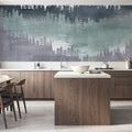 Mountainscape Blush Mural Wallpaper - room preview 06