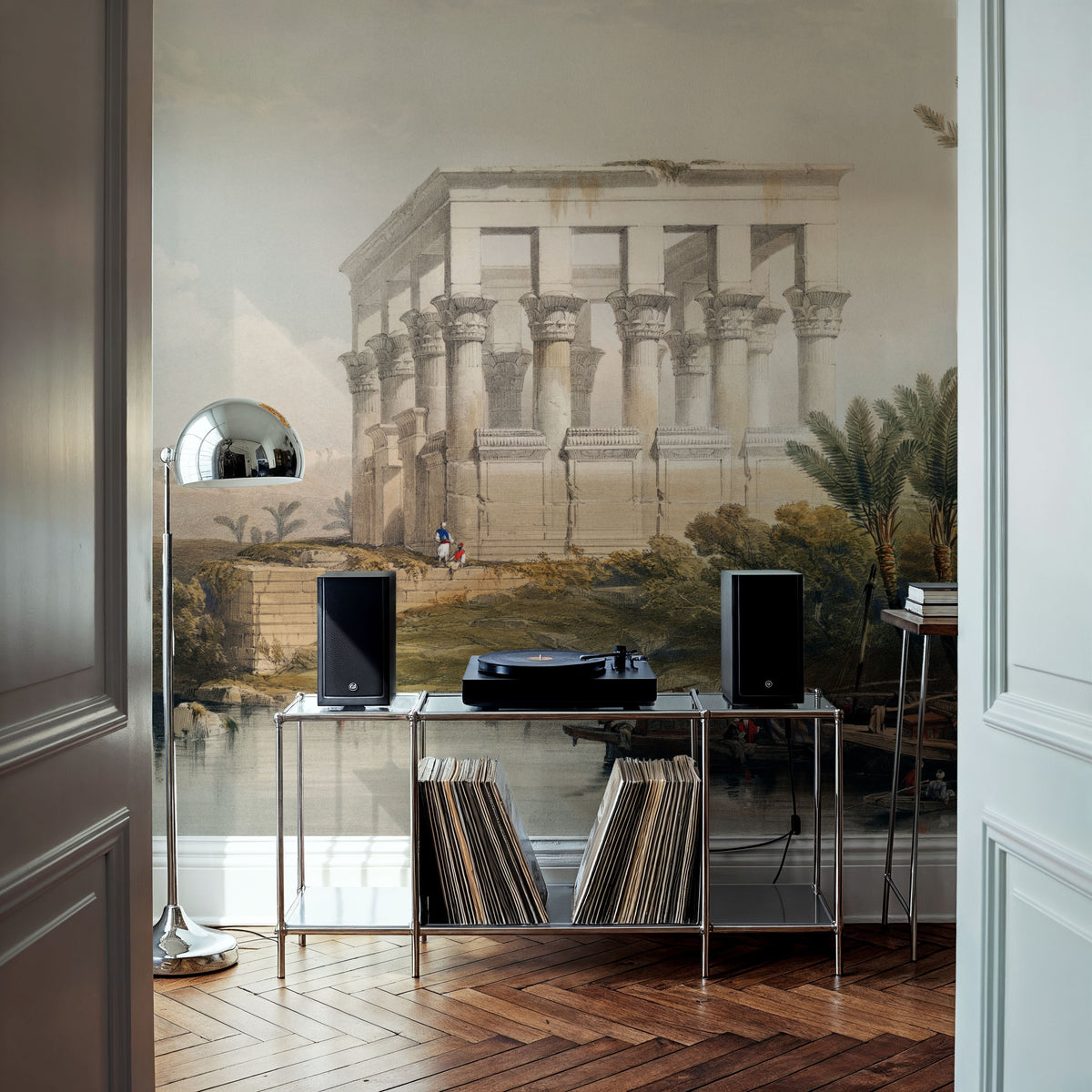 Temple At Philae Mural Wallpaper - room preview 06