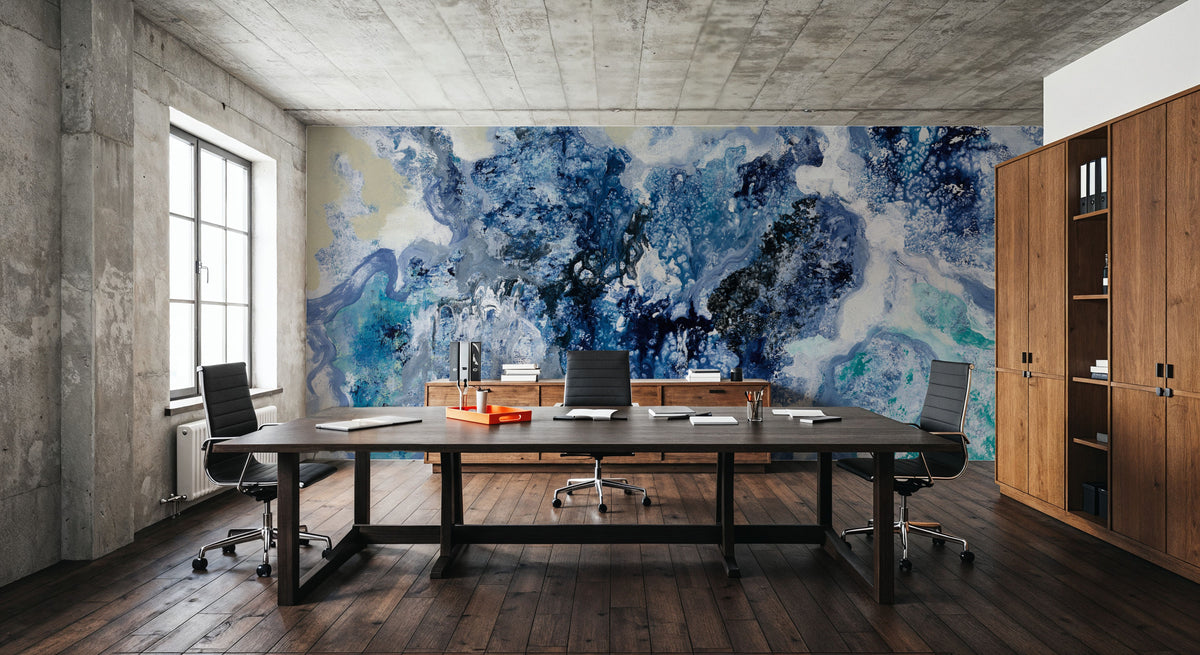 Abstract Tides Mural Wallpaper - room preview 06