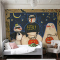 Seasonal Snowman X Mural Wallpaper - room preview 06