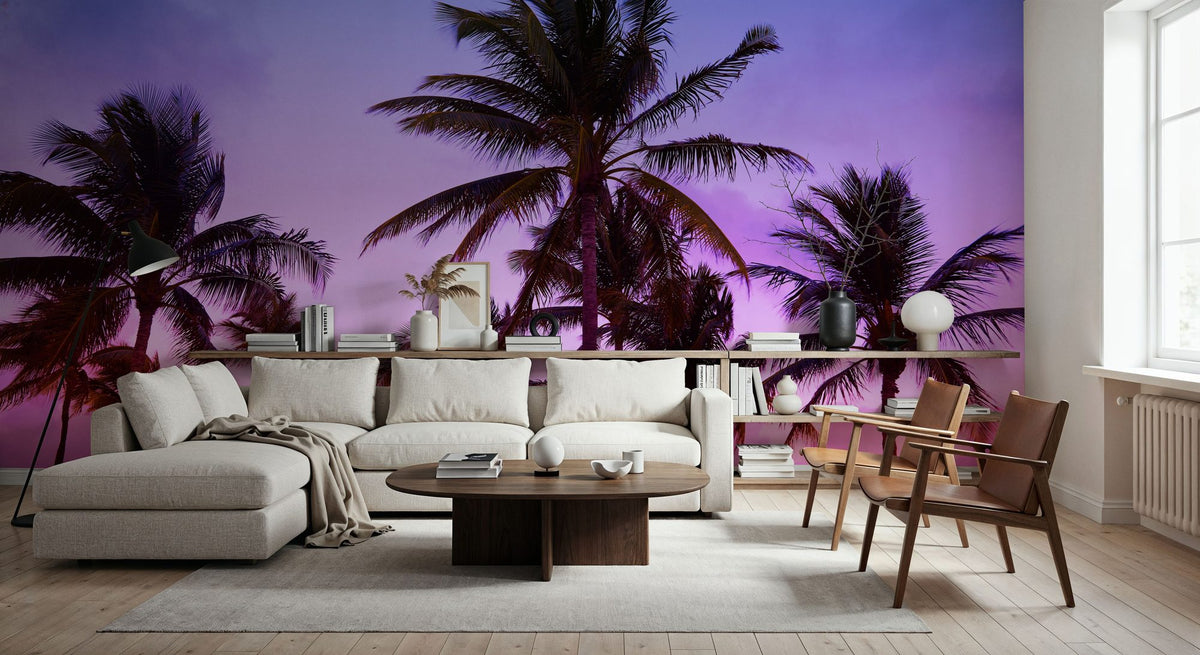 Palm Trees in Miami South Beach Mural Wallpaper - room preview 06