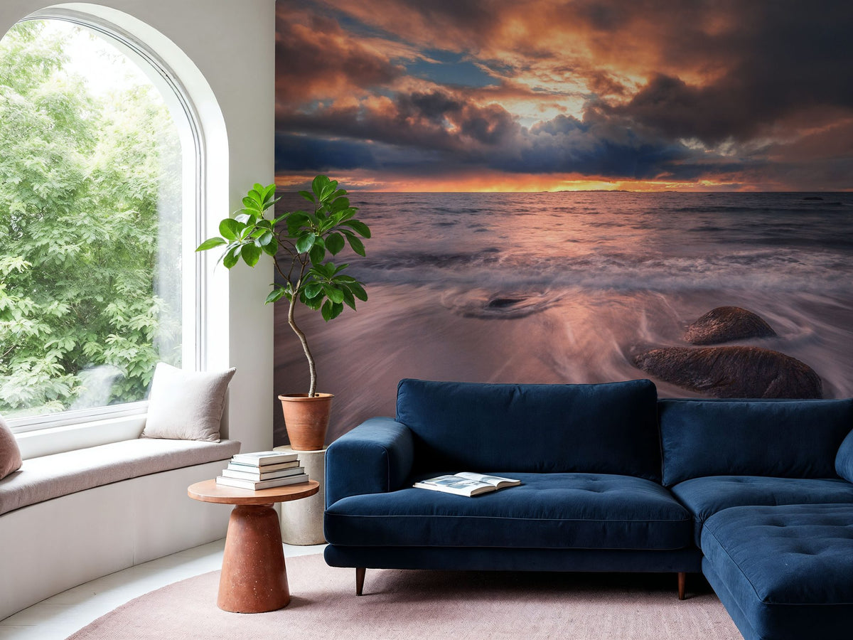 Lofoten Sunset Mural Wallpaper - room preview 06