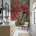 Pink Peonies Mural Wallpaper - room preview 06