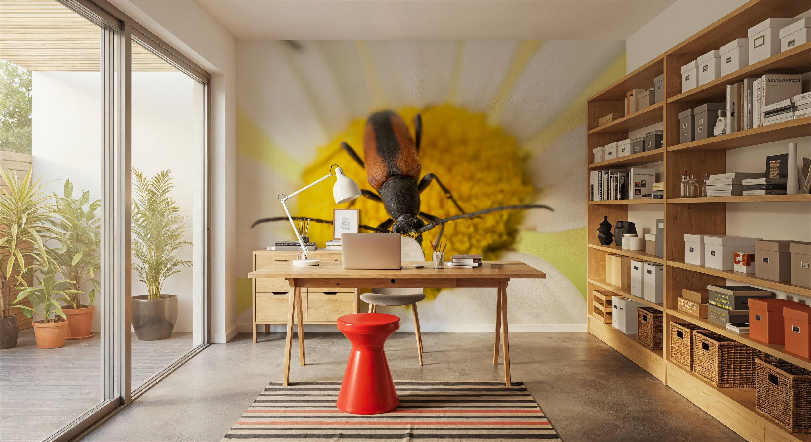 Hello Beetle Mural Wallpaper
