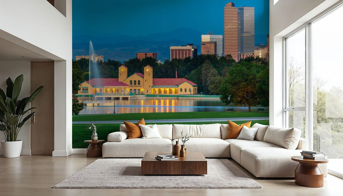 Denver Sunrise Mural Wallpaper - room preview 06