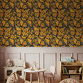 Monarch Movements, Olive Mural Wallpaper - room preview 06
