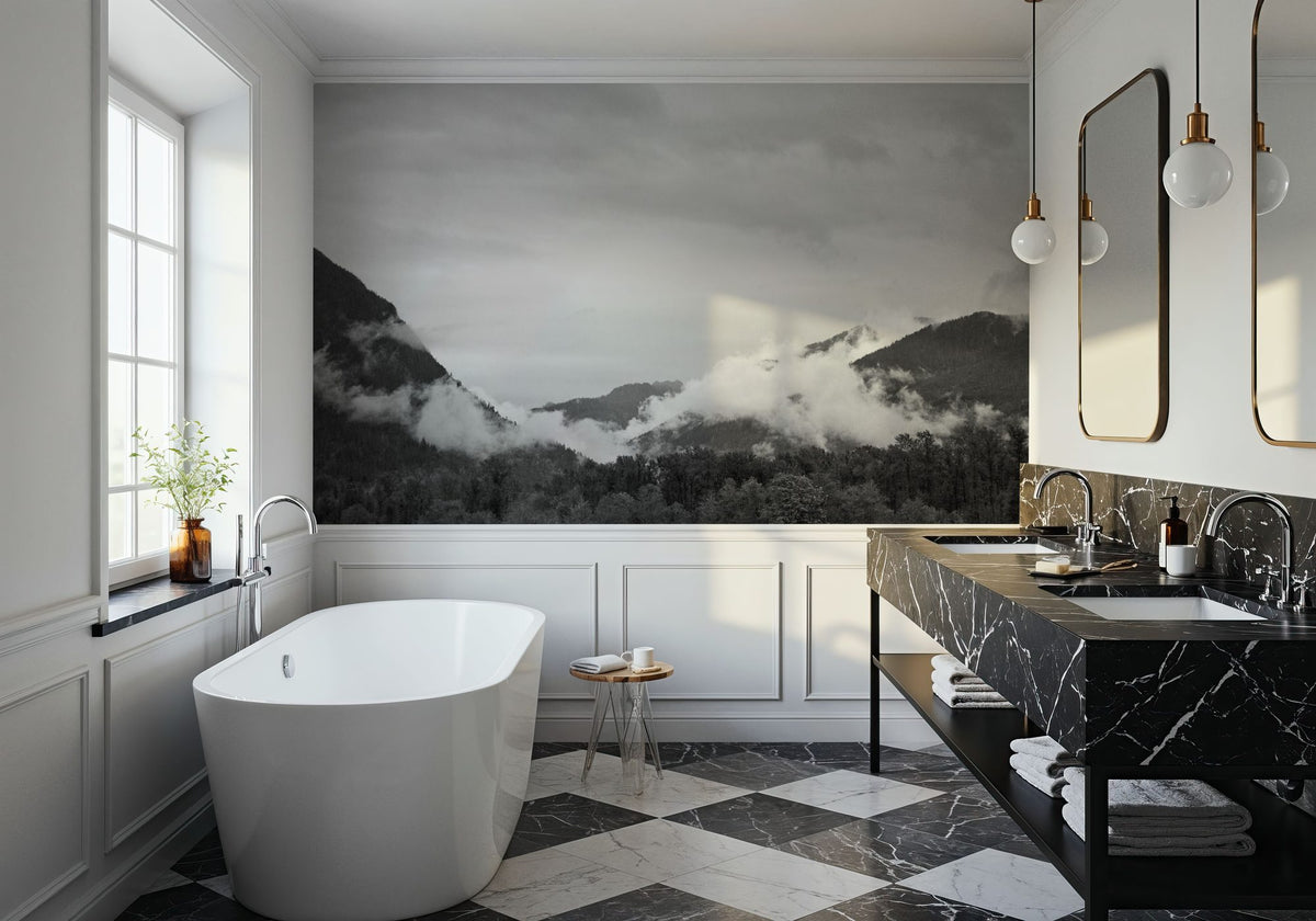 North Cascades Valley Mural Wallpaper - room preview 06