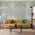Flower Collection, Sage Mural Wallpaper - room preview 06