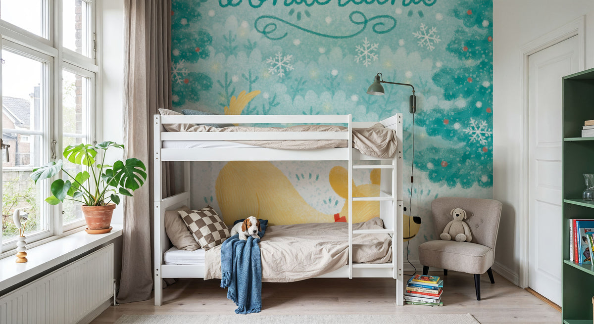 Festive Paws III Mural Wallpaper - room preview 06