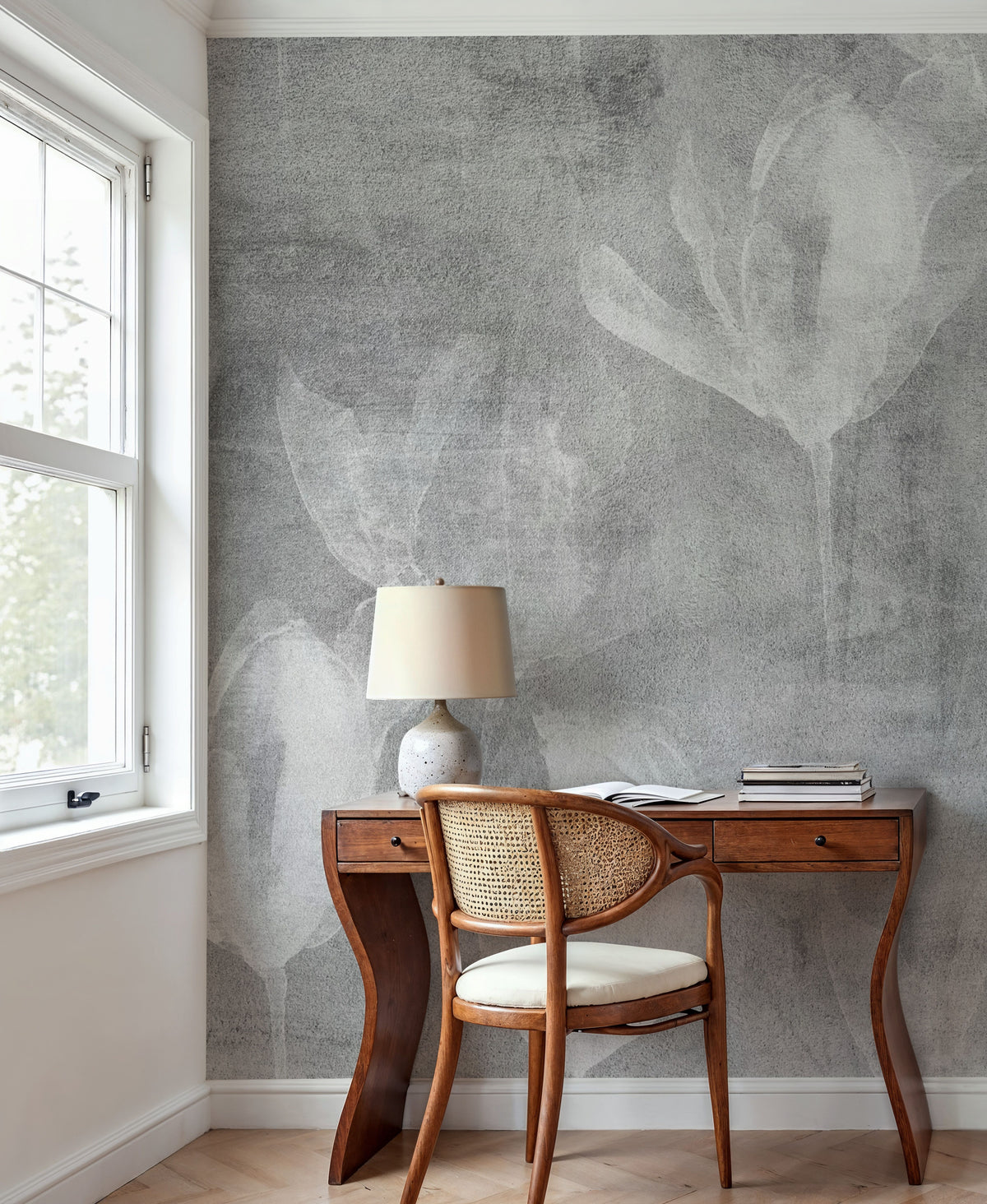 Ceramic Flowers Mural Wallpaper - room preview 06