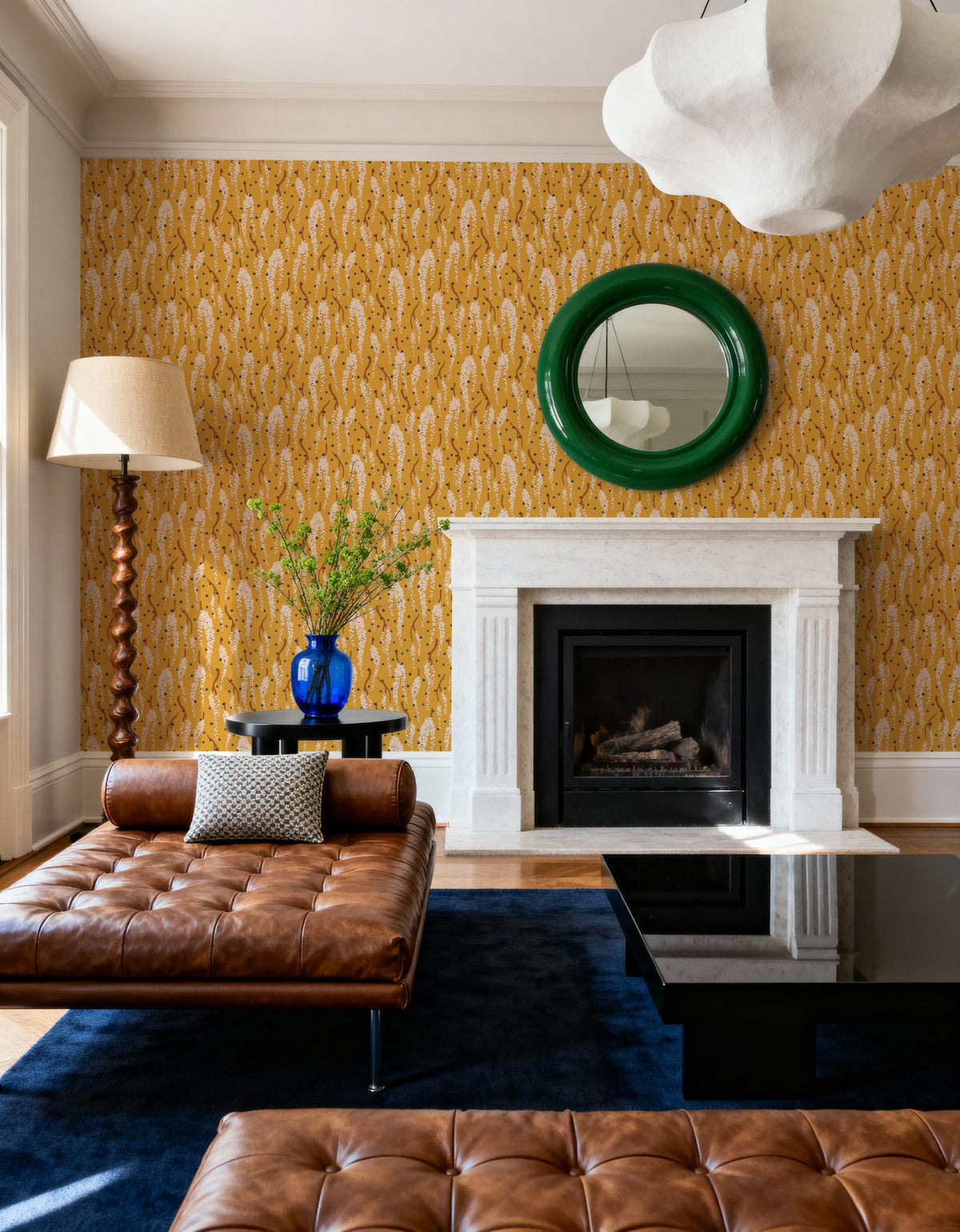 Golden Chain Tree Mural Wallpaper - room preview 06