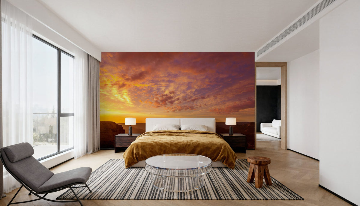 Grand Canyon Sunset Pink Mural Wallpaper - room preview 06