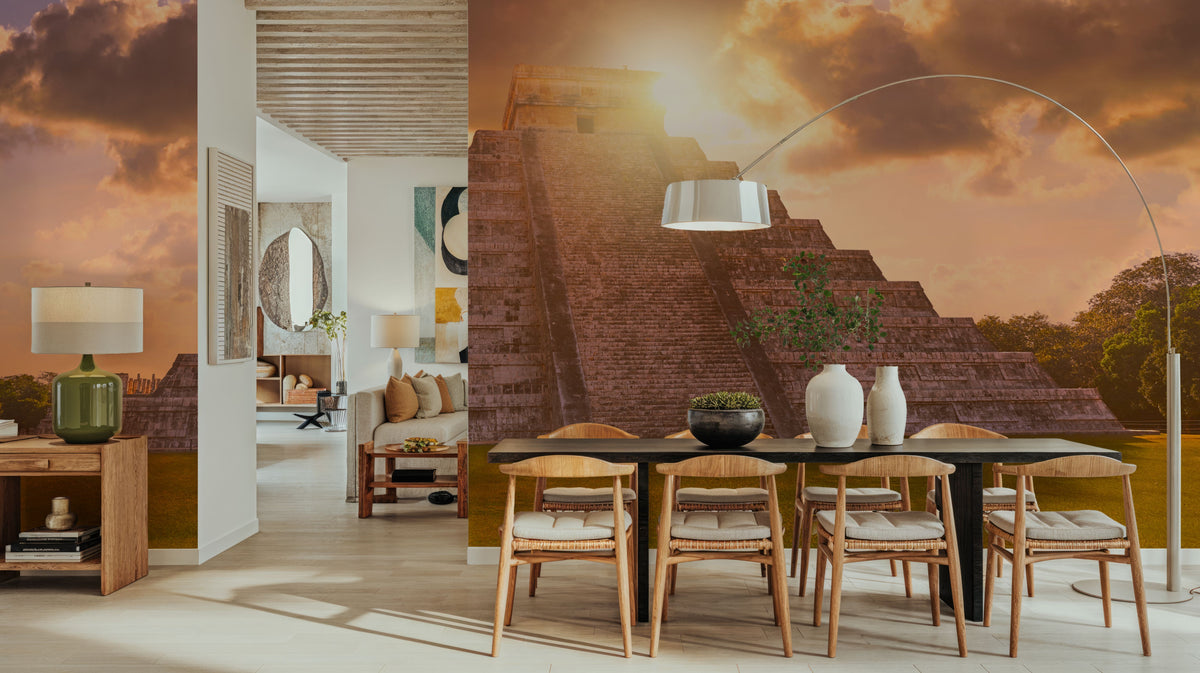 Temple of the Setting Sun Mural Wallpaper - room preview 06