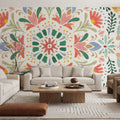 Wild Blooms VII Mural Wallpaper - Light Tone - room preview 06